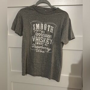 Gray Graphic Tee - Smooth as Tennessee Whiskey